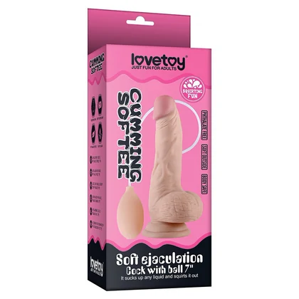 Dildo Soft Cu Ejaculare Și Testicule 20cm