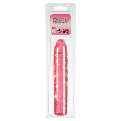 Dildo Translucence Jr Dong 19cm Roșu