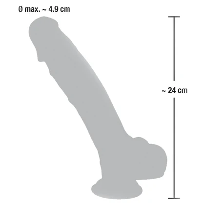 Dildo Ventuză Medical Silicone 24cm