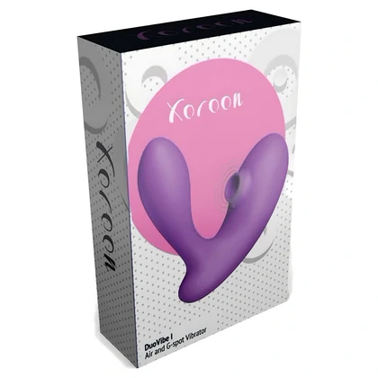 DuoVibe I Vibrator Air Punctul G Mov 9+9 Moduri, Reîncărcabil