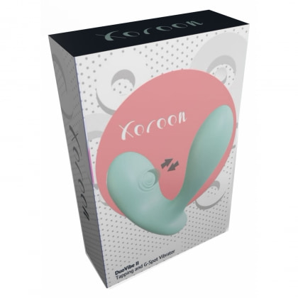 DuoVibe II – Vibrator punct G cu Tapping, 9 Moduri, Reîncărcabil Verde
