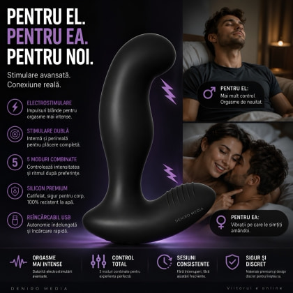 Electro Stim Prostate Vibe Negru