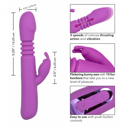Elite Thrusting Rabbit Mov, 3 Viteze Thrust și 13 Moduri Vibrație