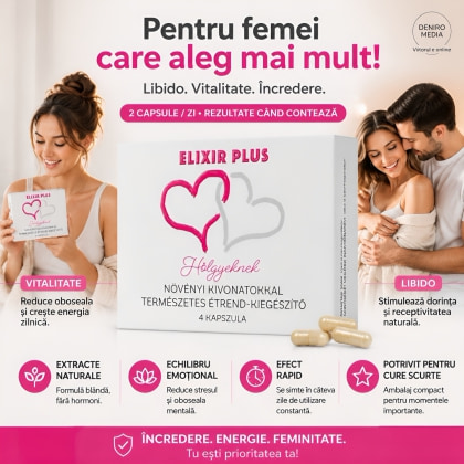Elixir Plus Femei 4 Capsule Boost Natural Pentru Libidou