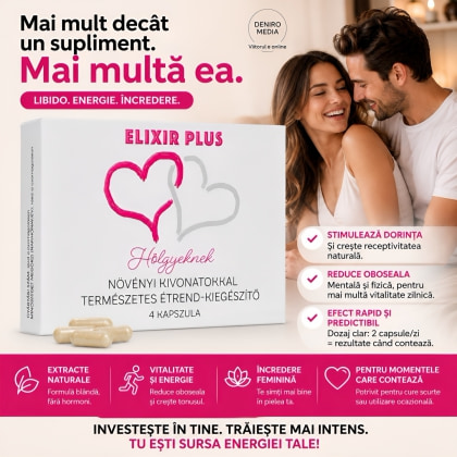 Elixir Plus Femei 4 Capsule Boost Natural Pentru Libidou