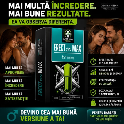 ErectOn Max 10 Comprimate Pentru Vitalitate