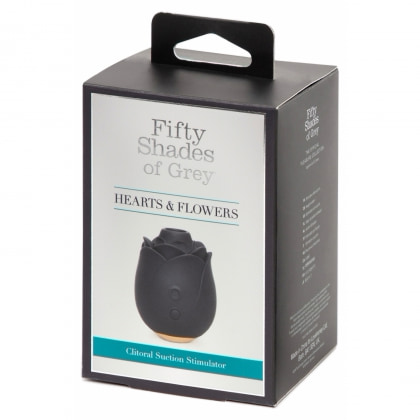 Fifty Shades Of Grey Hearts Flowers Stimulator 6 Viteze Negru