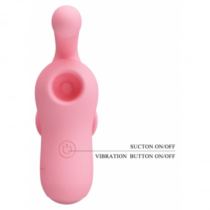 Finger Magic Fairy Suctor Clitoral Purtabil 10+10 Moduri Roz