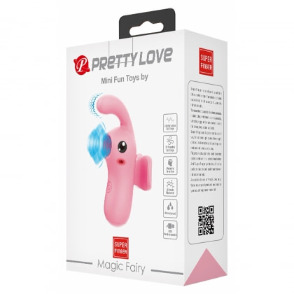 Finger Magic Fairy Suctor Clitoral Purtabil 10+10 Moduri Roz