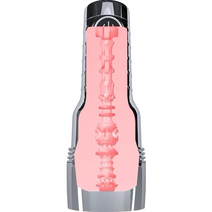 Fleshlight Quiver — Masturbator Vibrant, Reîncărcabil Argintiu