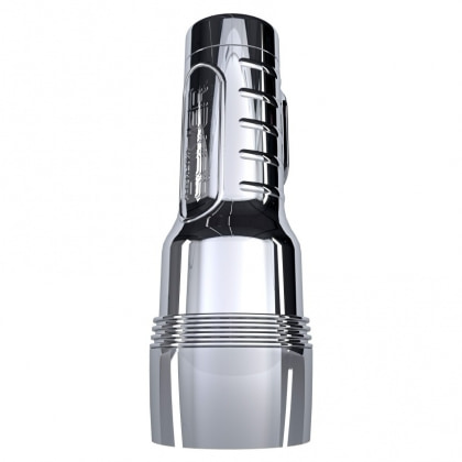 Fleshlight Quiver — Masturbator Vibrant, Reîncărcabil Argintiu