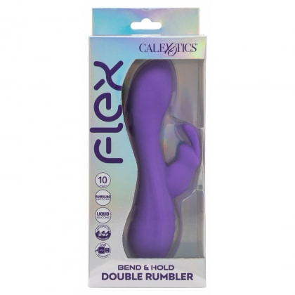 Flex Bend Hold Vibrator Dual 10 Moduri IPX7 Reîncărcabil Mov