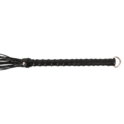 Flogger ZADO Din Piele 70 cm — Control Precis, Discret Negru