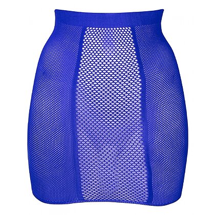 Fusta Le Desir High-Waist Fishnet Albastru S-L