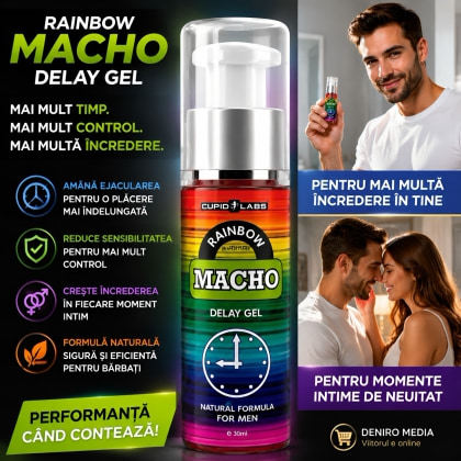 Gel Întârziere Ejaculare Rainbow Macho 50ml