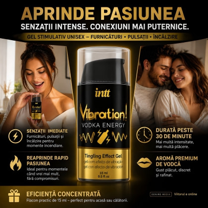 Gel Pulsator Al Plăcerii Cu Efect Intens 15 ml
