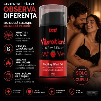 Gel Stimulare INTT Vibration Efect de Furnicături 15ml