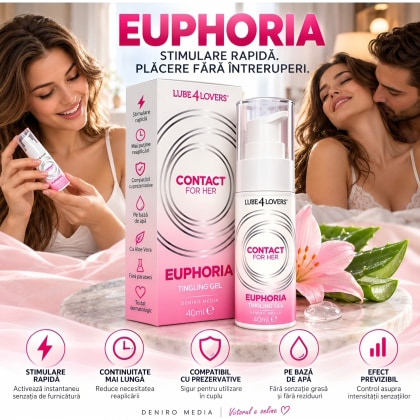 Gel Stimulent Euphoria cu Efect Vibrant pentru Femei 40 ml