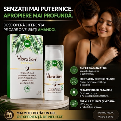 Gel Vegan Vibration Coconut Intt 15 ml Efect Pulsatoriu