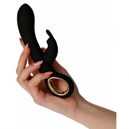 Grip Hot Rabbit Reîncărcabil cu încălzire și 10 Moduri Negru