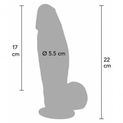 Hidden Desire Dildo Realist Din Silicon 22 cm