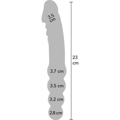 Hidden Desire Dublu Vibrator Anal 8+5 Moduri Negru