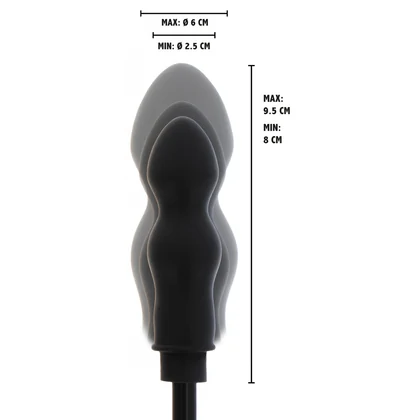 Hidden Desire Plug Gonflabil Negru – 9.5cm