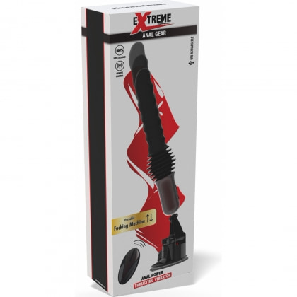 Hidden Desire Vibrator Anal cu Împingere Negru