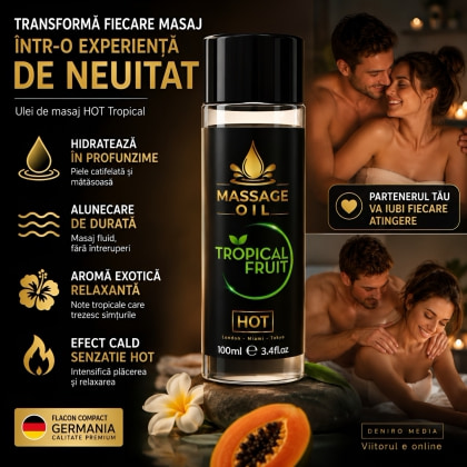 Hot Ulei De Masaj Tropical 100 ml — Piele Catifelată