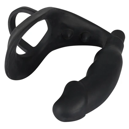 Inel Cu Anal Plug Black Velvets Negru