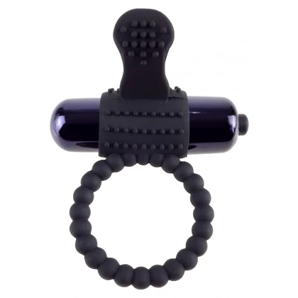 Inel cu Vibrații Fantasy C-Ringz Silicon Negru