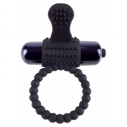 Inel cu Vibrații Fantasy C-Ringz Silicon Negru