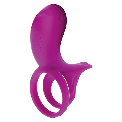 Inel Dubla Stimulare Couples Stimulator Ring Fuchsia