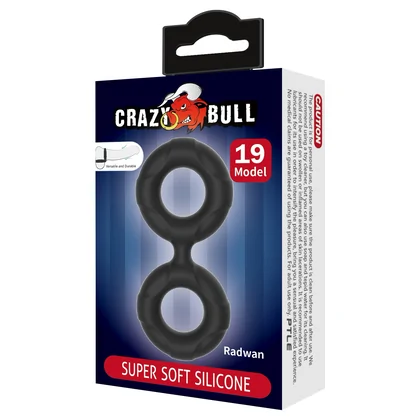 Inel Dublu Crazy Bull Radwan Model 19 Negru