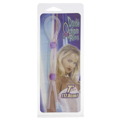 Inel Penis 2 Beads Silicon Transparent