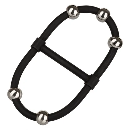 Inel Penis Beaded Dual Silicone Maximizer Negru