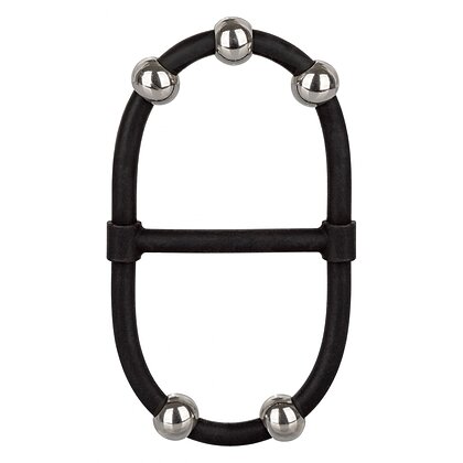 Inel Penis Beaded Dual Silicone Maximizer Negru