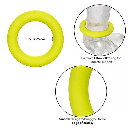 Inel Penis CalExotics Up Ultra-Soft Edge Galben