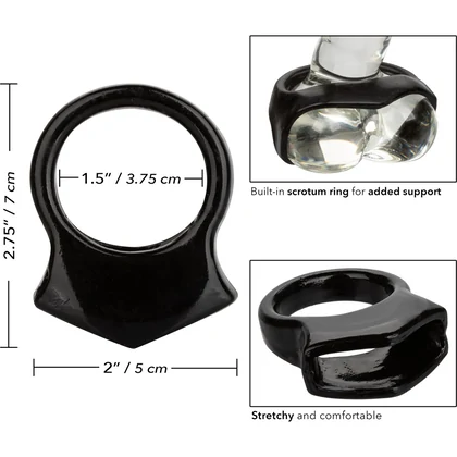 Inel Penis COLȚ Snug Grip Negru