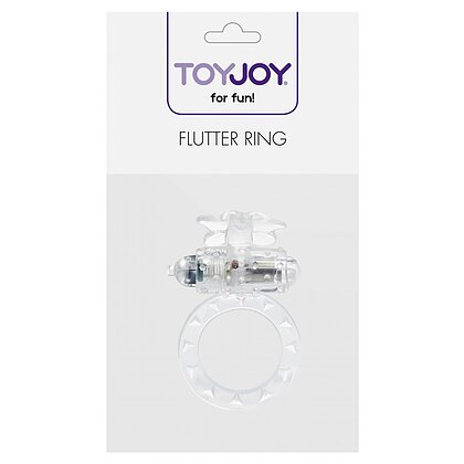 Inel Penis Cu Vibrații Flutter-Ring Transparent