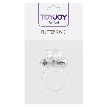 Inel Penis Cu Vibrații Flutter-Ring Transparent