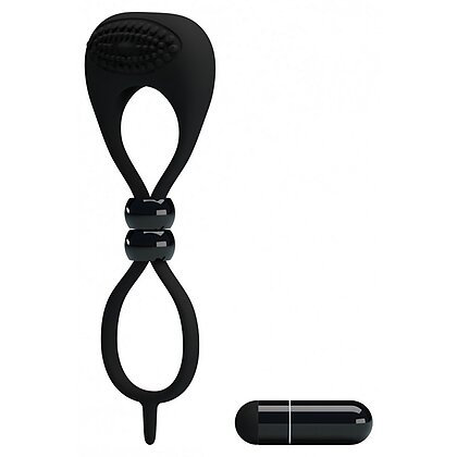 Inel Penis Cu Vibrații Pretty Love Locker Negru