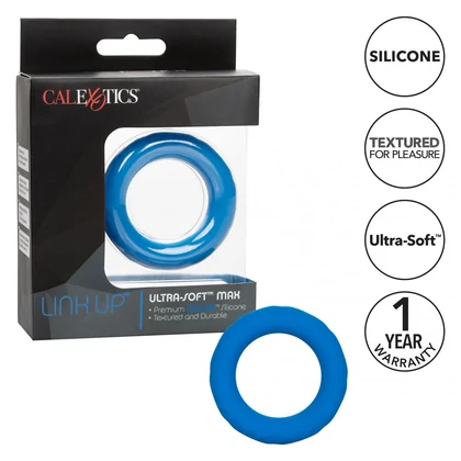Inel Penis Link Up Ultra-Soft Max Albastru