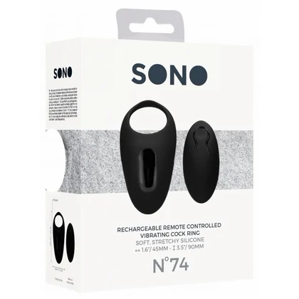 Inel Penis No. 74 Remote Controlled Negru