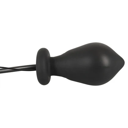 Inflatable Vibrating Anal Plug Negru