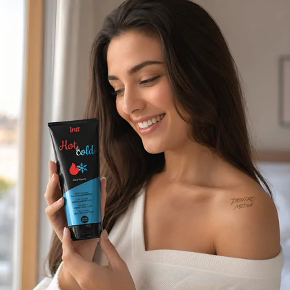 Intt Hot Cold Lubrifiant 100 ml cu Efect Dual Mentă