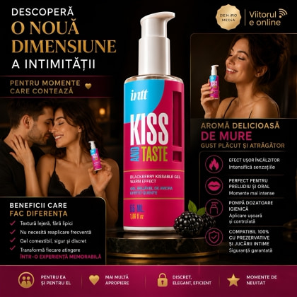 Intt Kissable Gel Mure – Efect încălzitor 55 ml