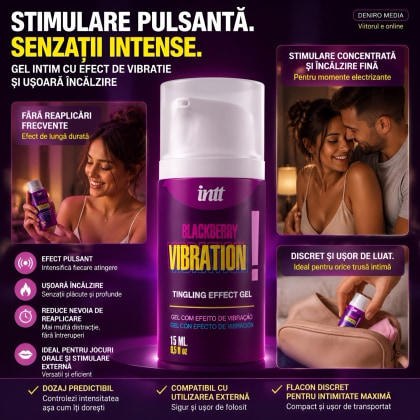 Intt Vibration Blackberry — Gel Intim Mure, Efect Pulsant