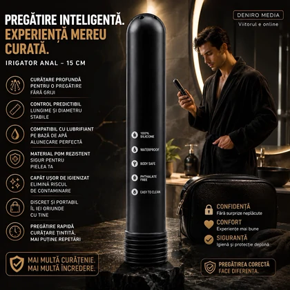 Irigator Anal Cleaner Tube Negru