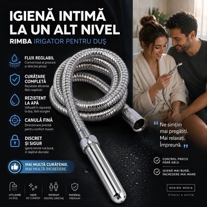 Irigator Intim Hose Argintiu